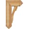 Ekena Millwork Olympic Arts and Crafts Rough Sawn Bracket w/ Offset Brace, Western Red Cedar, 8"W x 18"D x 30"H BKT0806X18X30OLY03RWR - alternate 3